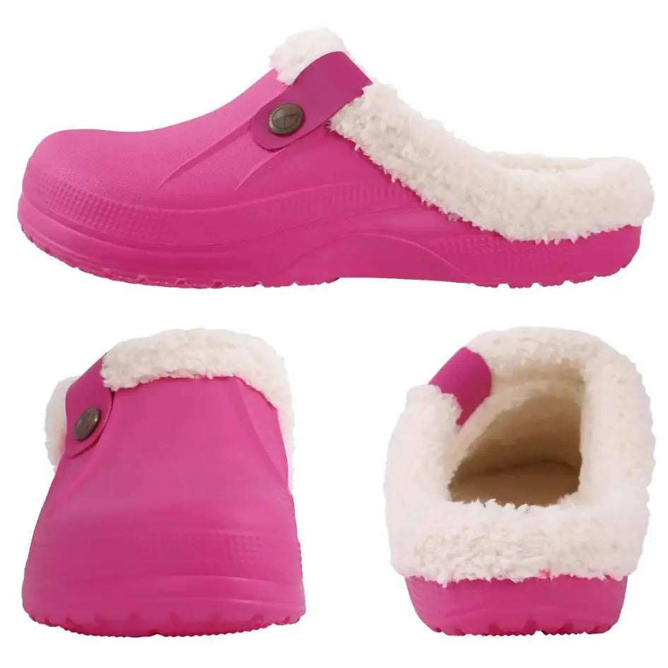 Nufi Pantoffels met Bont voor Heren & Dames - Warme Clogs