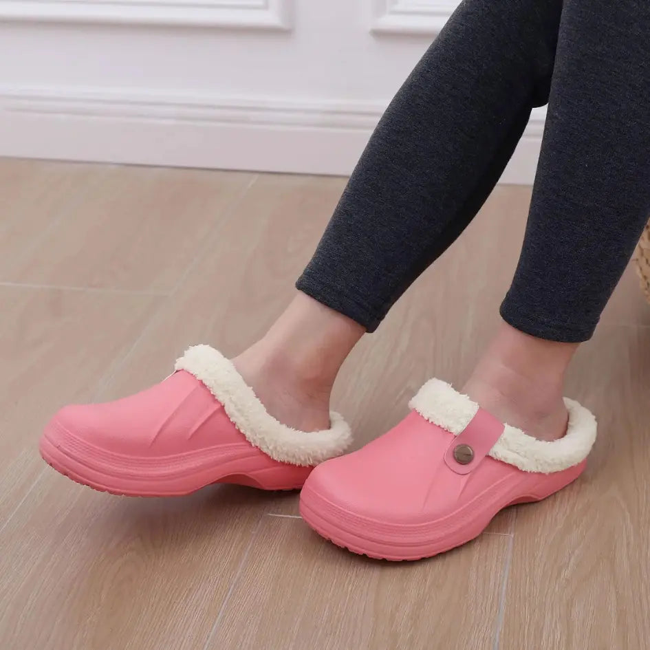 Nufi Pantoffels met Bont voor Heren & Dames - Warme Clogs