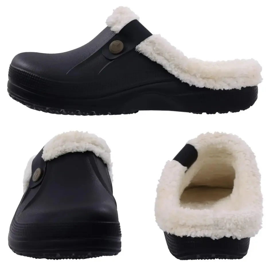 Nufi Pantoffels met Bont voor Heren & Dames - Warme Clogs