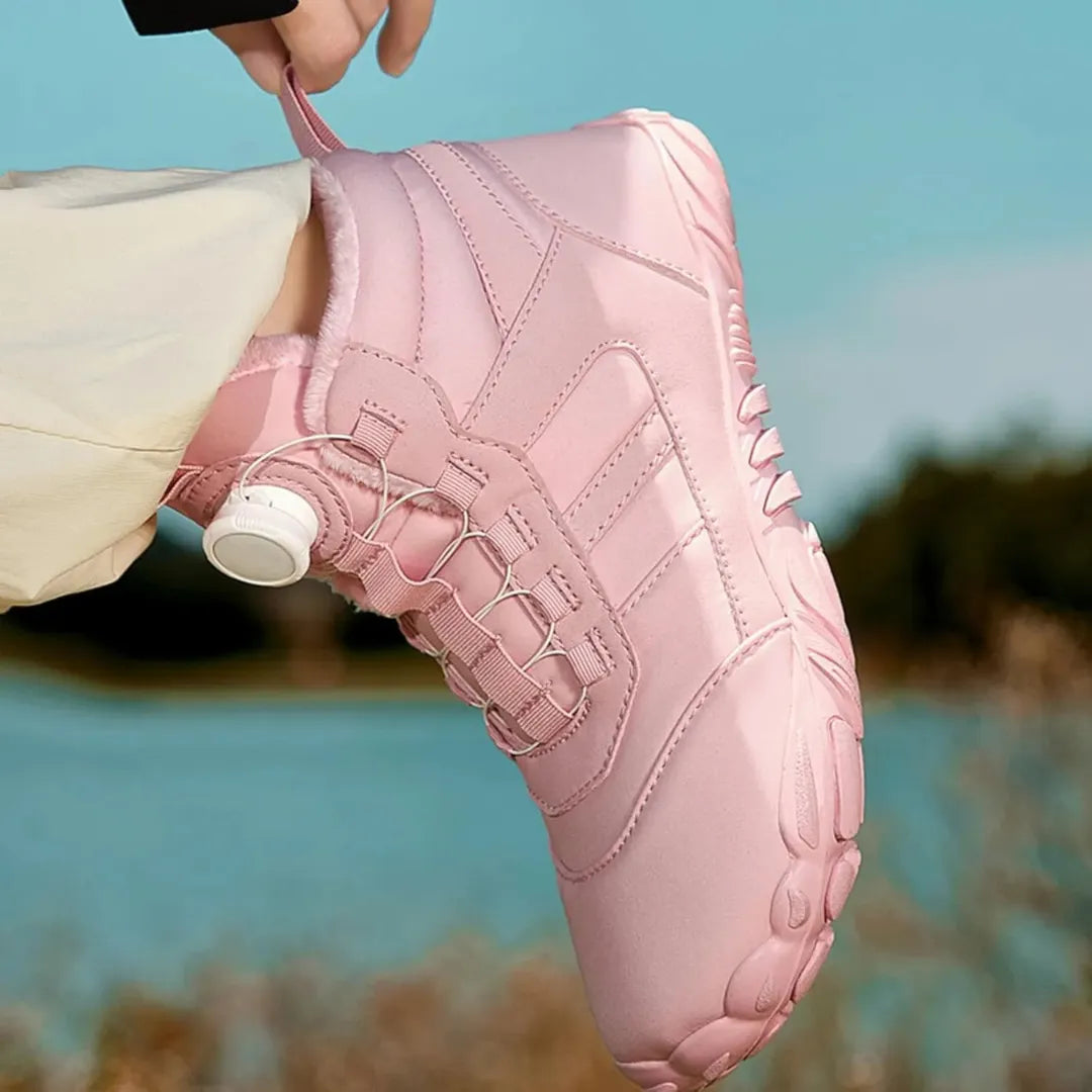 Barefoot Schoenen Dames - Winterschoenen met Voering & Boa Sluiting