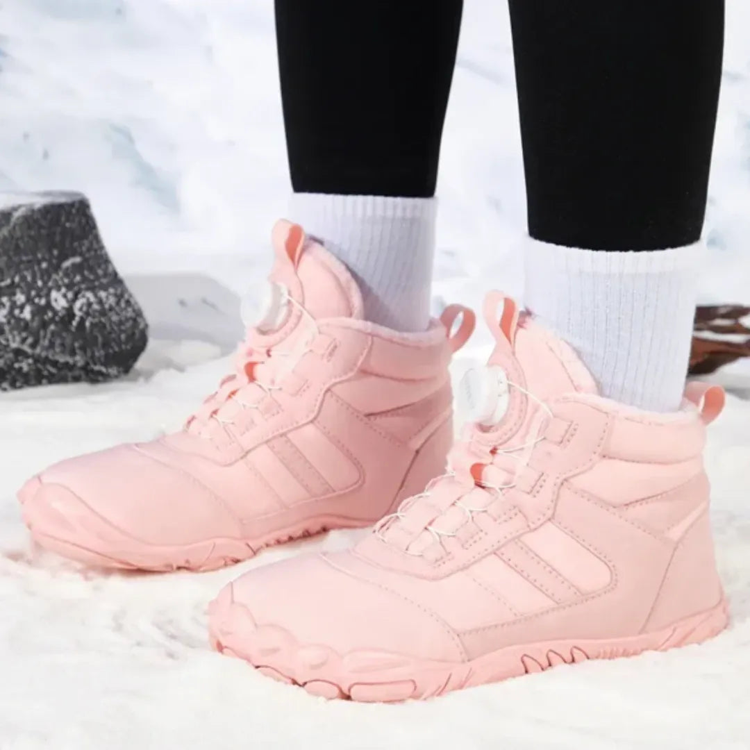 Barefoot Schoenen Dames - Winterschoenen met Voering & Boa Sluiting