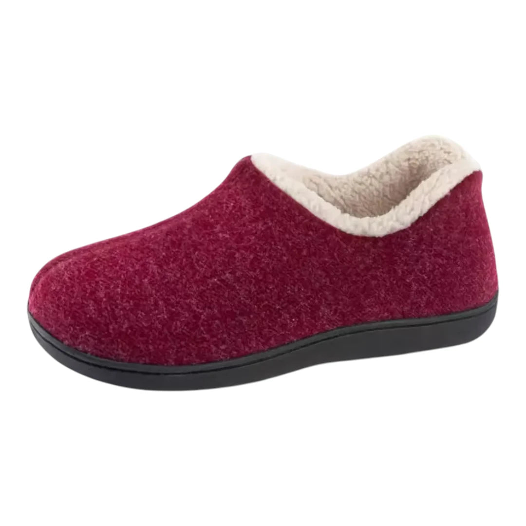 Clara Warme Dames Pantoffels – Pluche Sloffen met Harde Zool