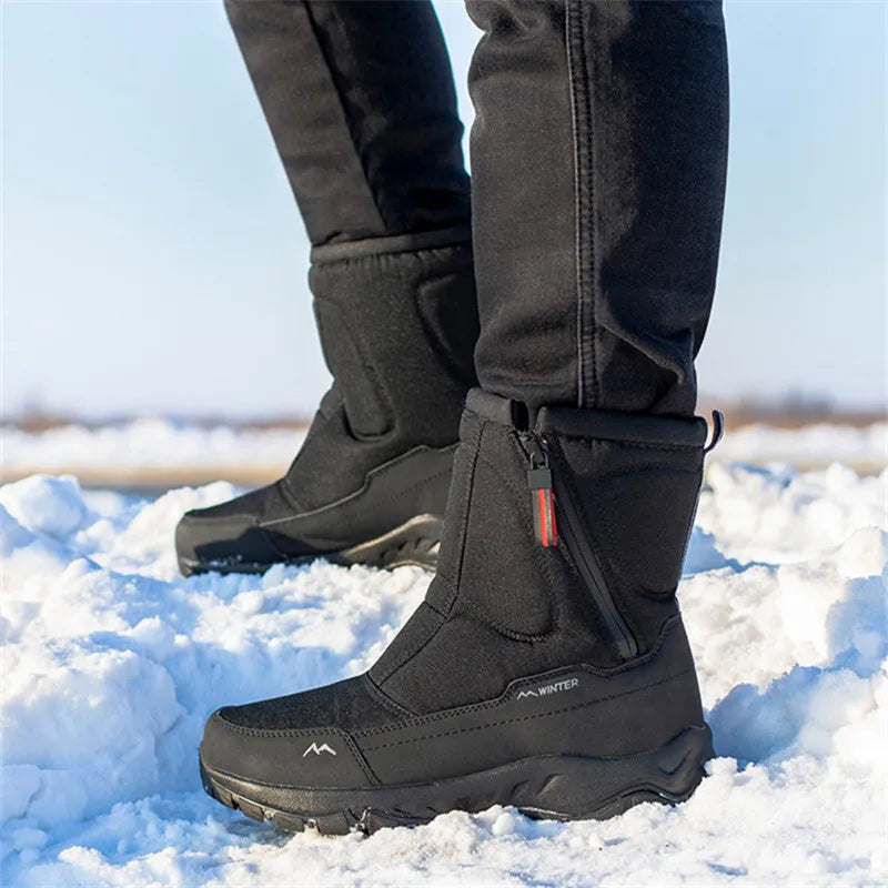 Lara Winterlaarzen Dames – Snowboots met Zachte Bontvoering en Rits