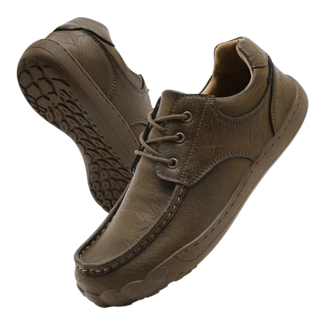 Mauro Barefoot Schoenen Heren met Veters – Brede Neus & Zero Drop Zool