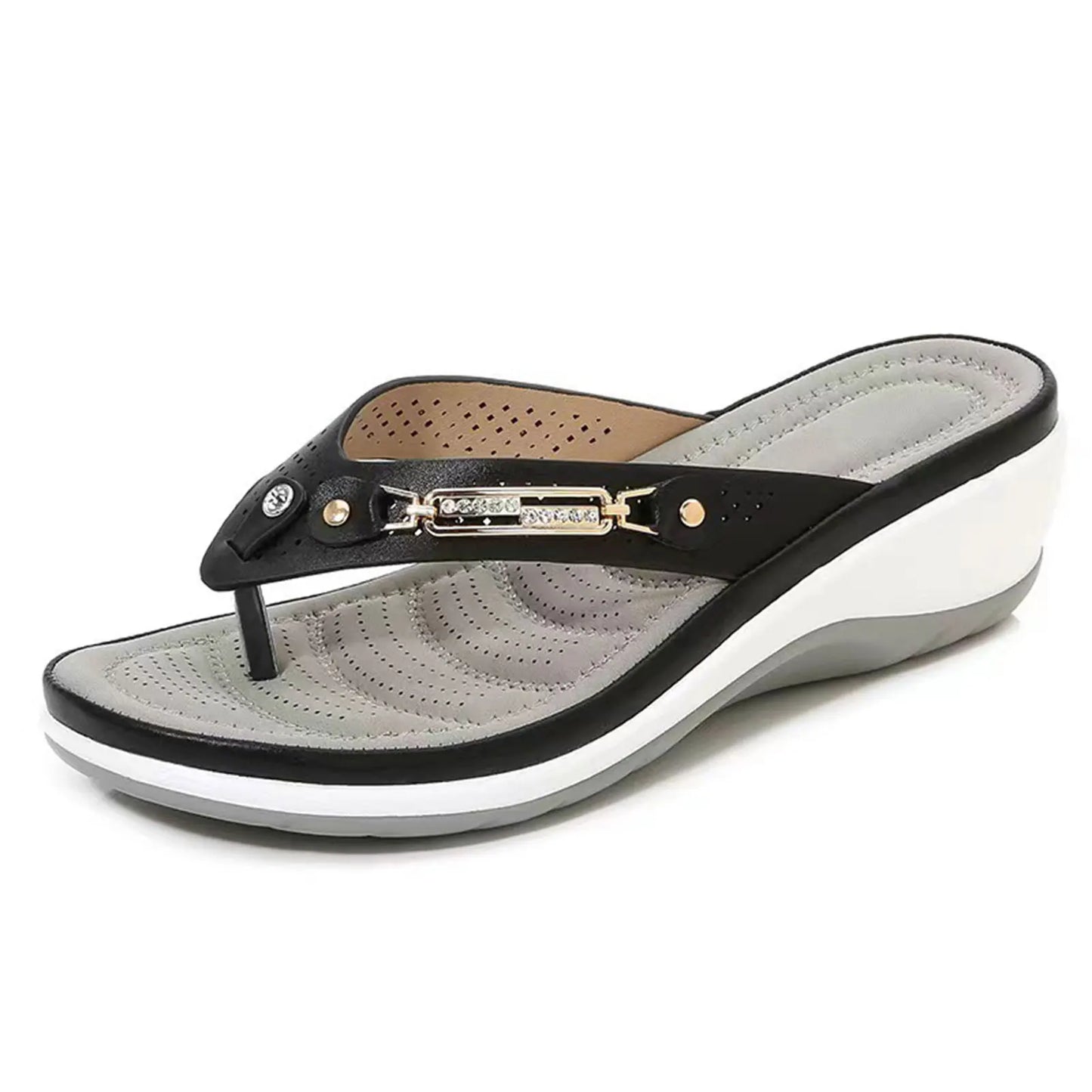 Tess Dames Slippers met Voetbed - Comfortabele Platform Sandalen