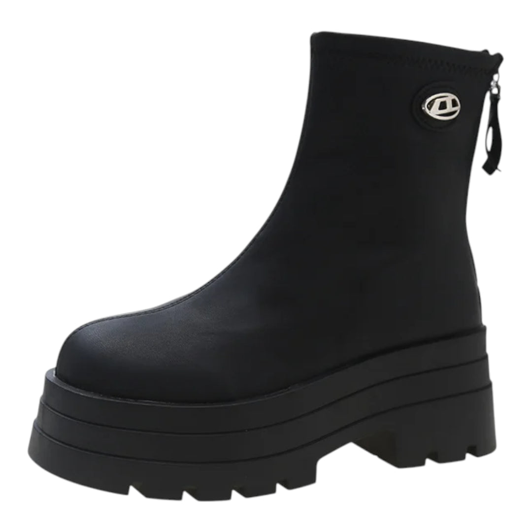 Roxy Platform Boots Dames – Chunky Enkel laarzen met Plateauzool