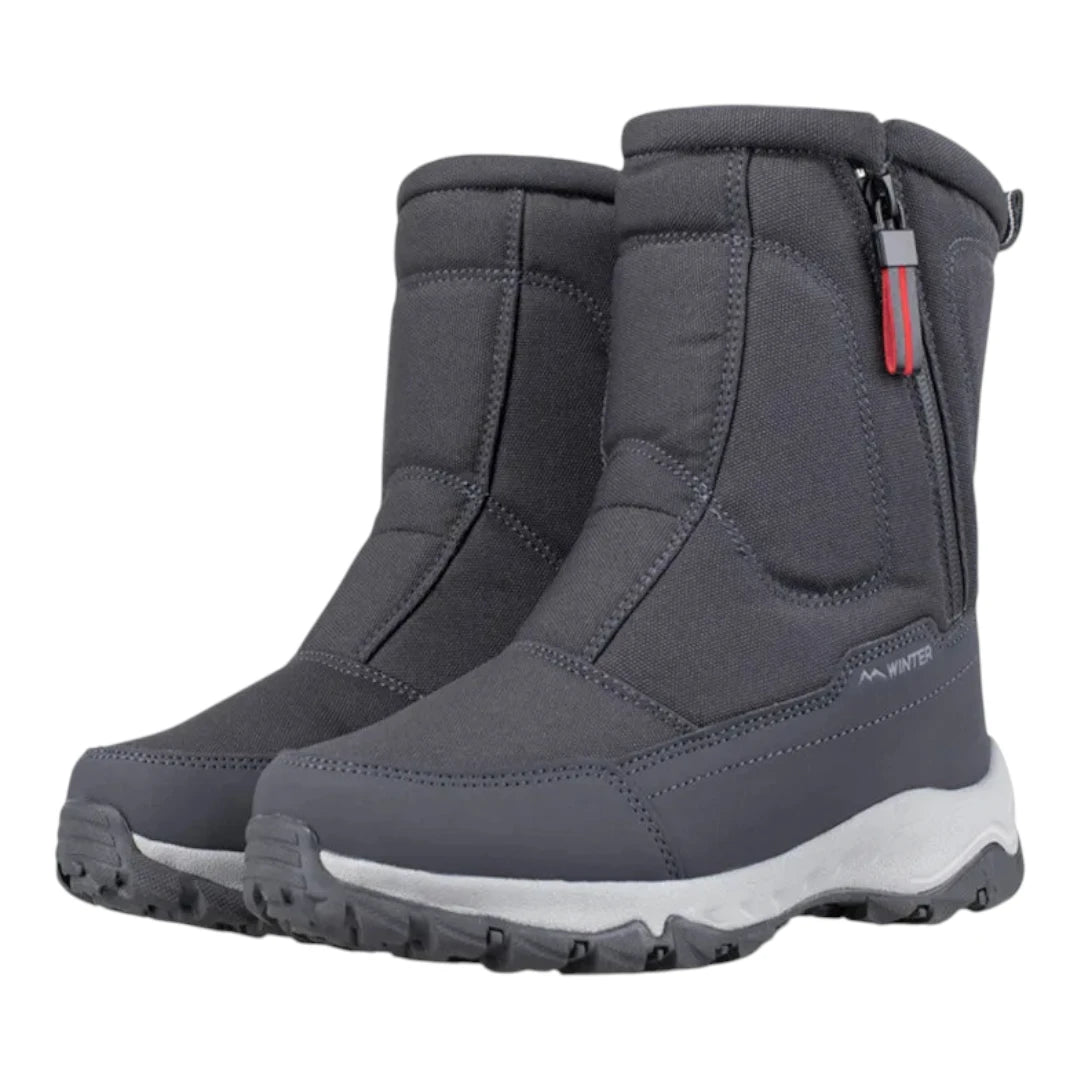 Lara Winterlaarzen Dames – Snowboots met Zachte Bontvoering en Rits