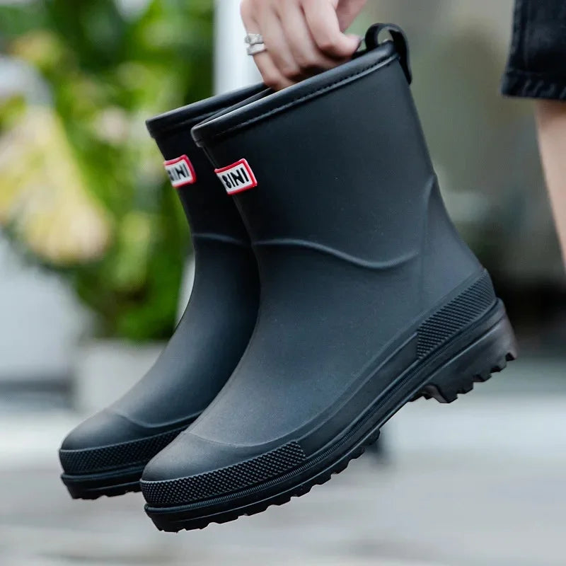 Lila Dames Regenlaarzen - Waterdichte Laarzen met Antislip zool voor Buiten
