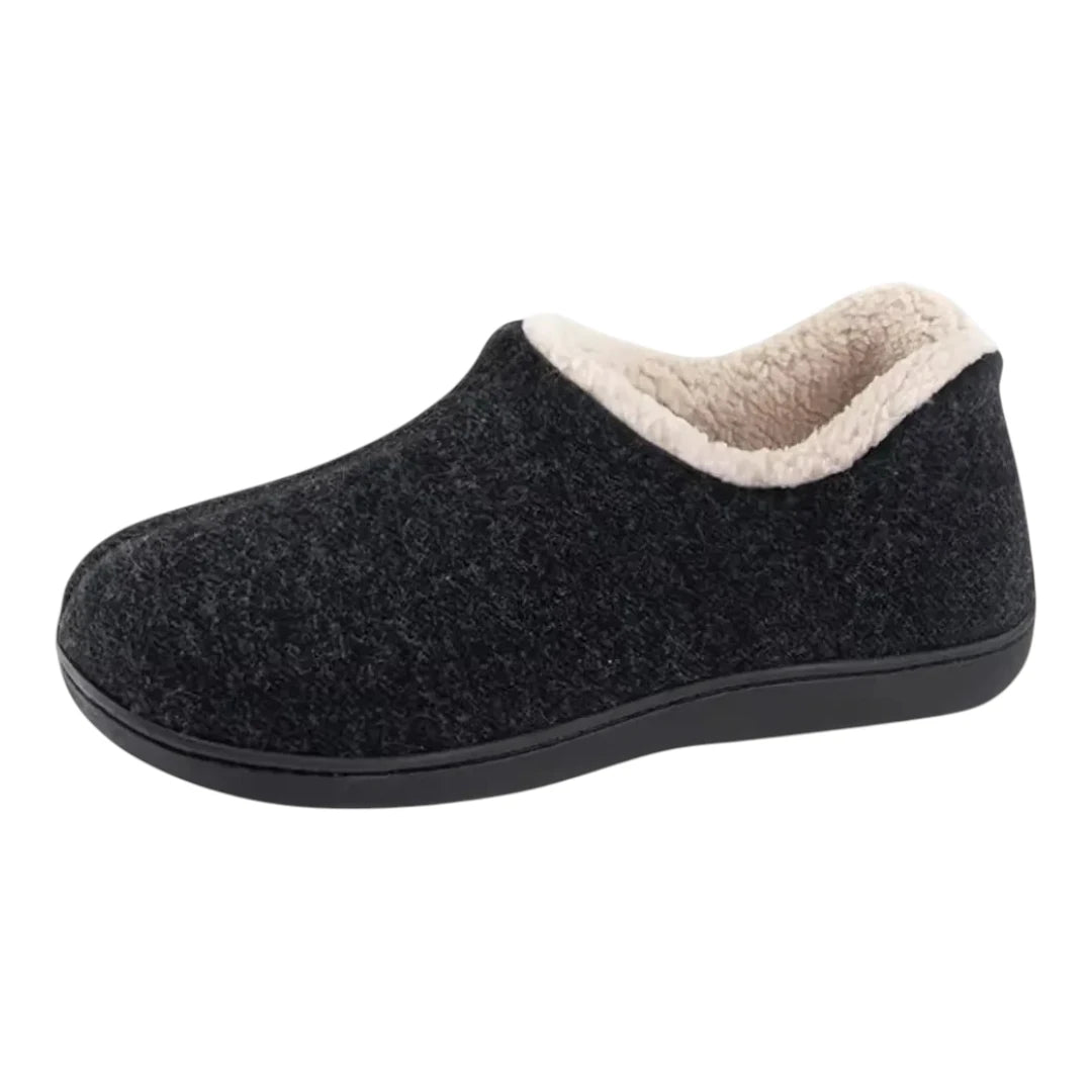 Clara Warme Dames Pantoffels – Pluche Sloffen met Harde Zool