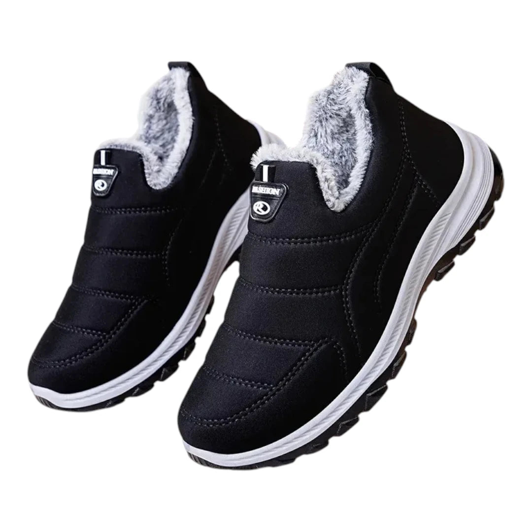 Sven Heren Winter Instappers – Warme Gevoerde Snowboots met Gripzool