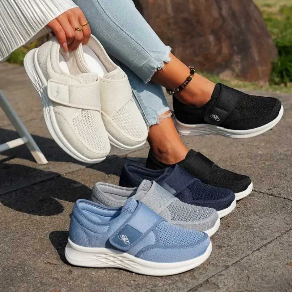 Sola Diabetes Schoenen Dames – Orthopedische Brede Klittenbandschoenen