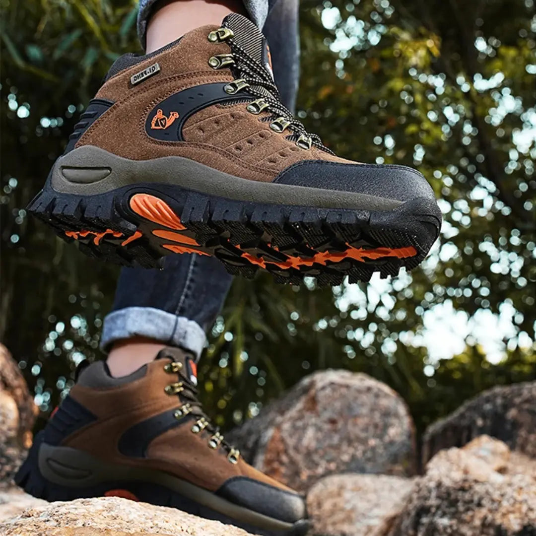 Leren Wandelschoenen met Demping Unisex - Waterdichte Bergschoenen