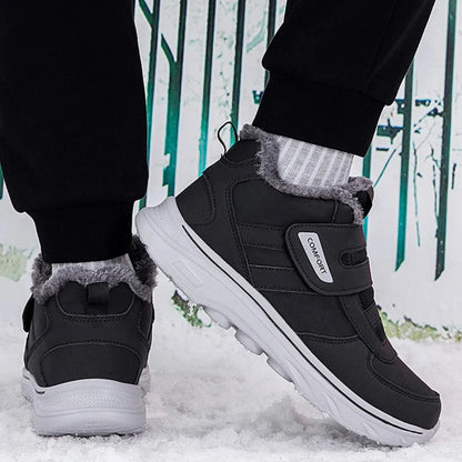 Lars Heren Snowboots met Klittenband – Diabetes Schoenen met Voering