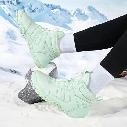 Barefoot Schoenen Dames - Winterschoenen met Voering & Boa Sluiting