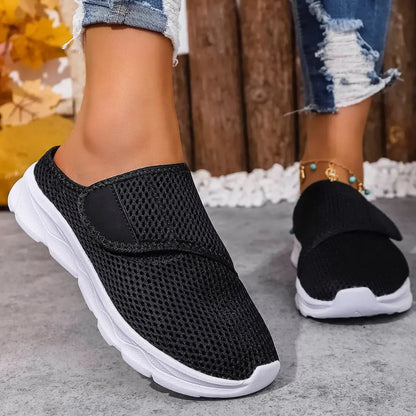 Tesa Dames Instap Pantoffels - Verstelbare Diabetes Pantoffels