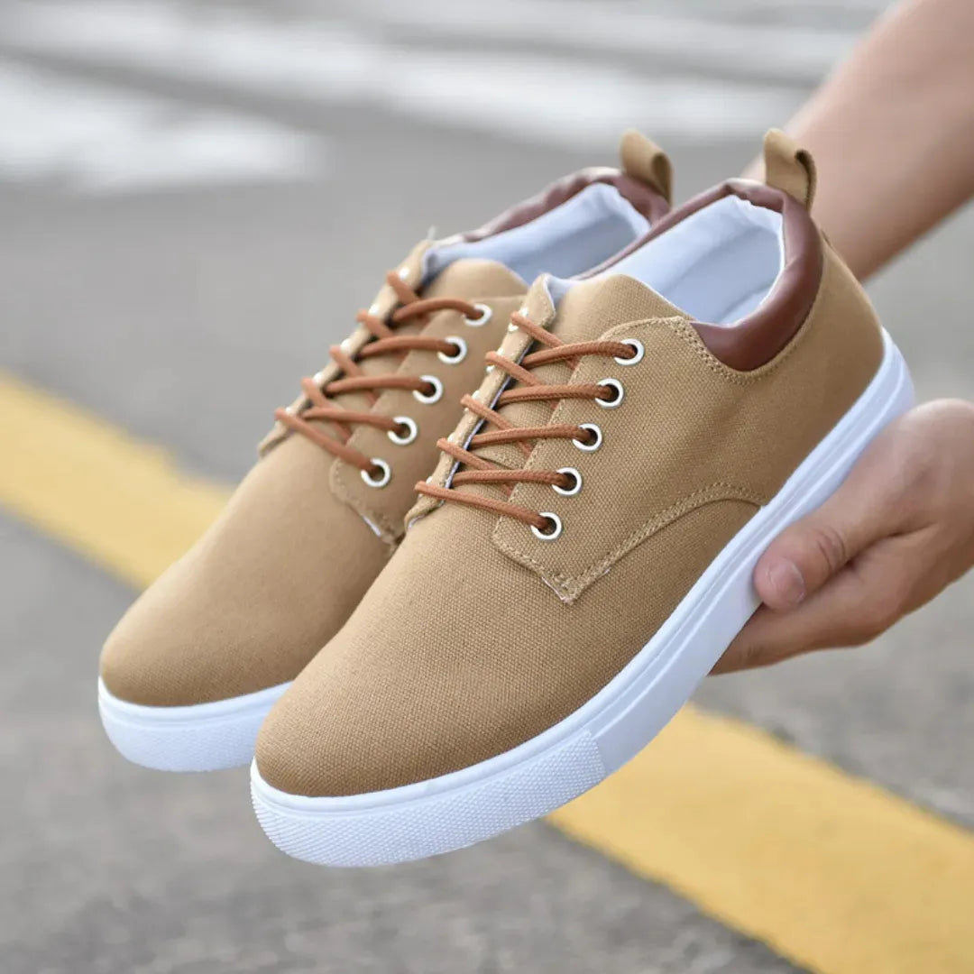 Casual Sneakers Heren - Schoenen met Vetersluiting & Uitneembare Zool