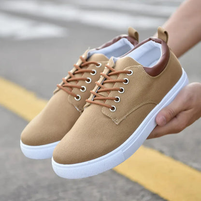 Casual Sneakers Heren - Schoenen met Vetersluiting & Uitneembare Zool