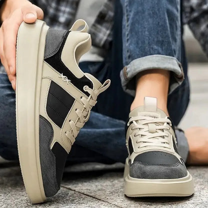 Riley Leren Sneakers Heren – Waterdichte Lage Sneakers