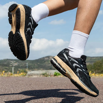 RunWave Hardloop Sneakers Heren - Comfortabele Retro Sportschoenen