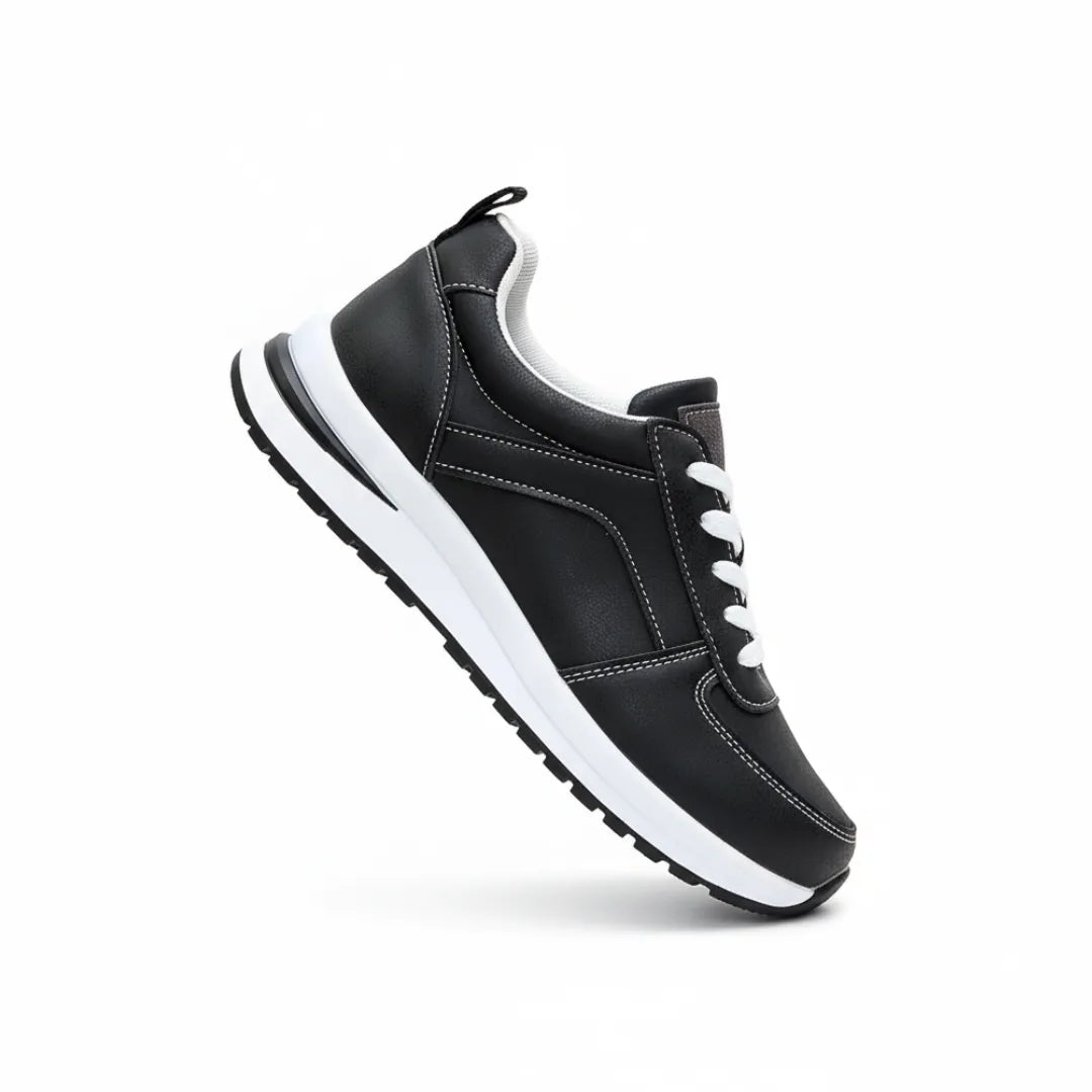 Livia Dames Sneakers - Comforabele Veterschoenen met Demping