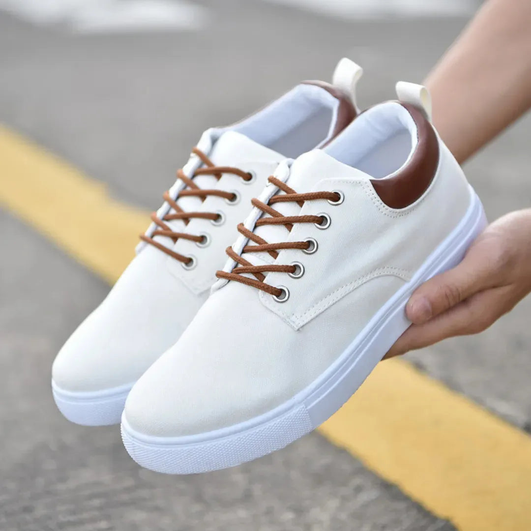 Casual Sneakers Heren - Schoenen met Vetersluiting & Uitneembare Zool