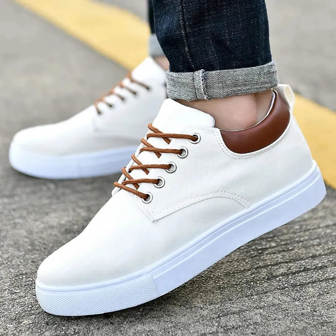 Casual Sneakers Heren - Schoenen met Vetersluiting & Uitneembare Zool