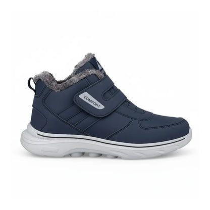 Lars Heren Snowboots met Klittenband – Diabetes Schoenen met Voering