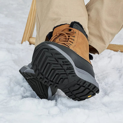 Piet Heren Winterlaarzen – Gevoerde Snowboots met Brede Teendoos