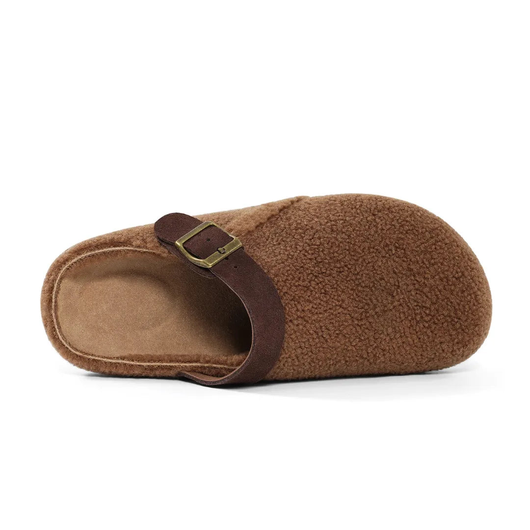 Thea Dames Pantoffels – Bontslippers met Kurkzool en Verstelbare Band