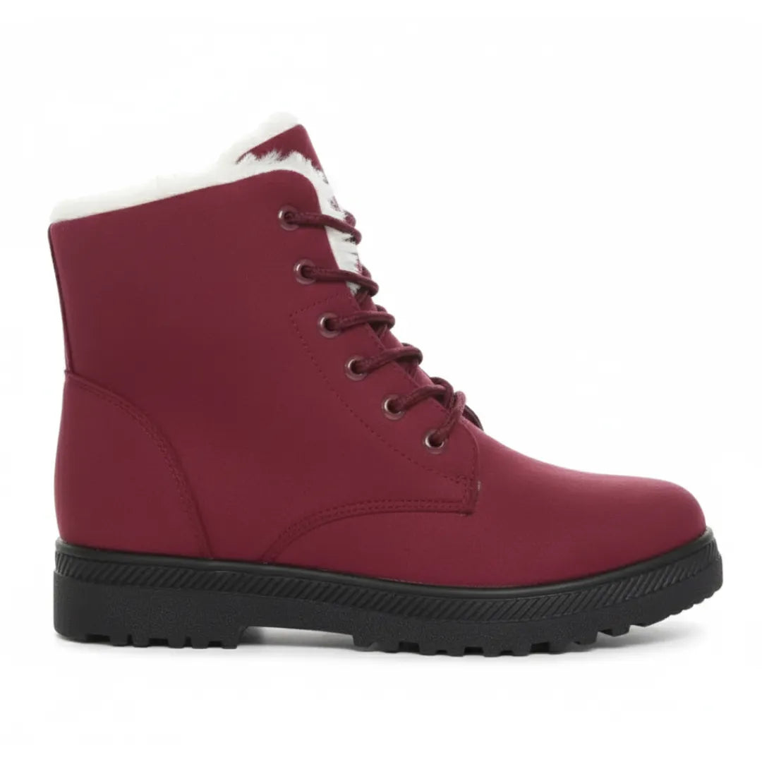 Dames Winterboots – Warme Enkellaarsjes met Voering en Antislip Zool