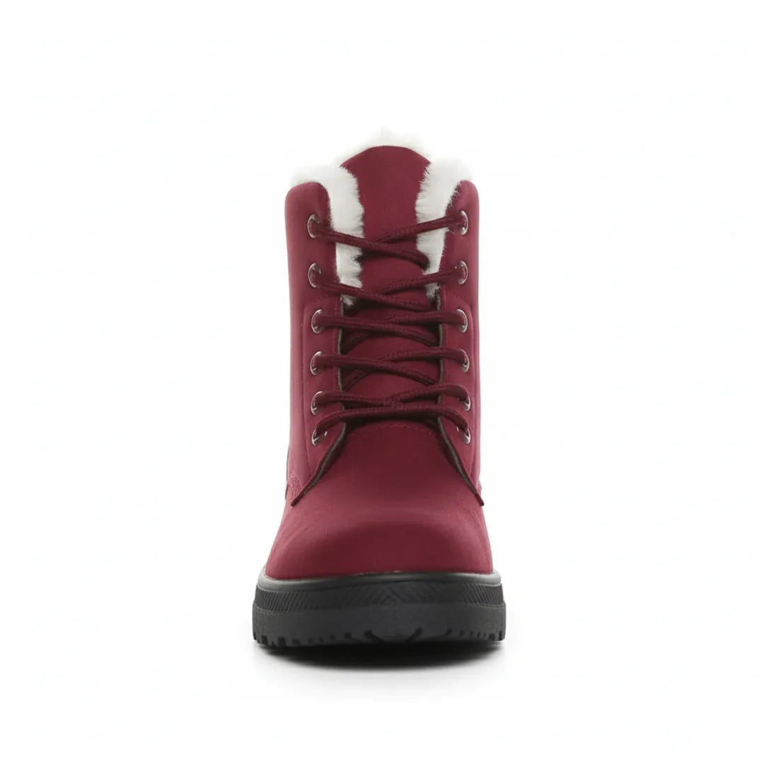 Dames Winterboots – Warme Enkellaarsjes met Voering en Antislip Zool