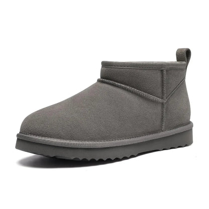 Alix Warm Suède Enkellaarsje Dames - Gevoerde Boots met Antislip zool