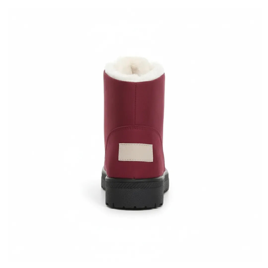 Dames Winterboots – Warme Enkellaarsjes met Voering en Antislip Zool