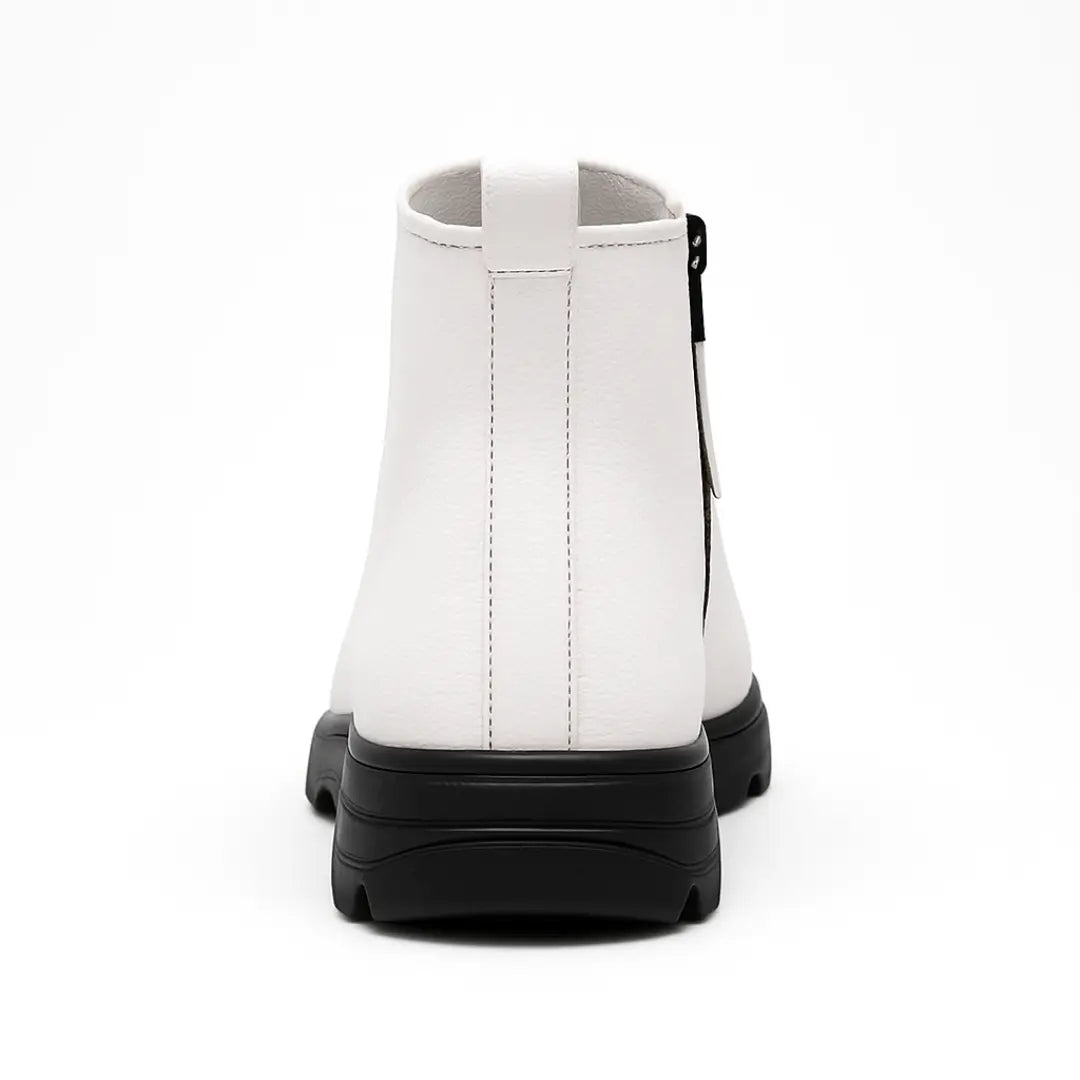 Zeno Leren Enkellaarzen Heren – Comfortabele Schoenen met Rits