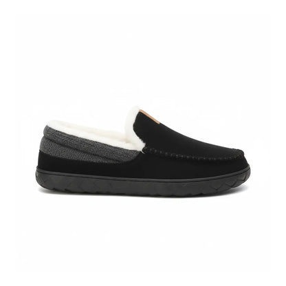 Luca Instappers Heren – Warme Suède Loafers Pantoffels met Harde Zool