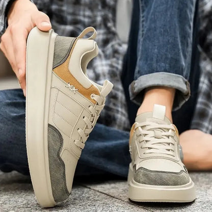 Riley Leren Sneakers Heren – Waterdichte Lage Sneakers