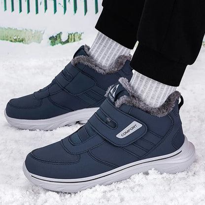 Lars Heren Snowboots met Klittenband – Diabetes Schoenen met Voering