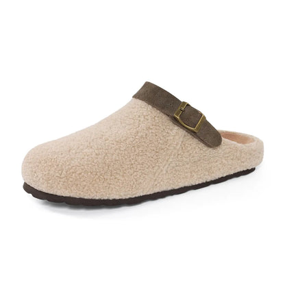 Thea Dames Pantoffels – Bontslippers met Kurkzool en Verstelbare Band