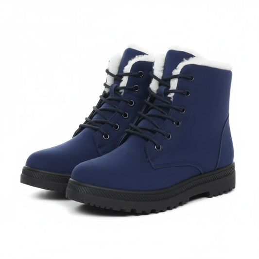 Dames Winterboots – Warme Enkellaarsjes met Voering en Antislip Zool