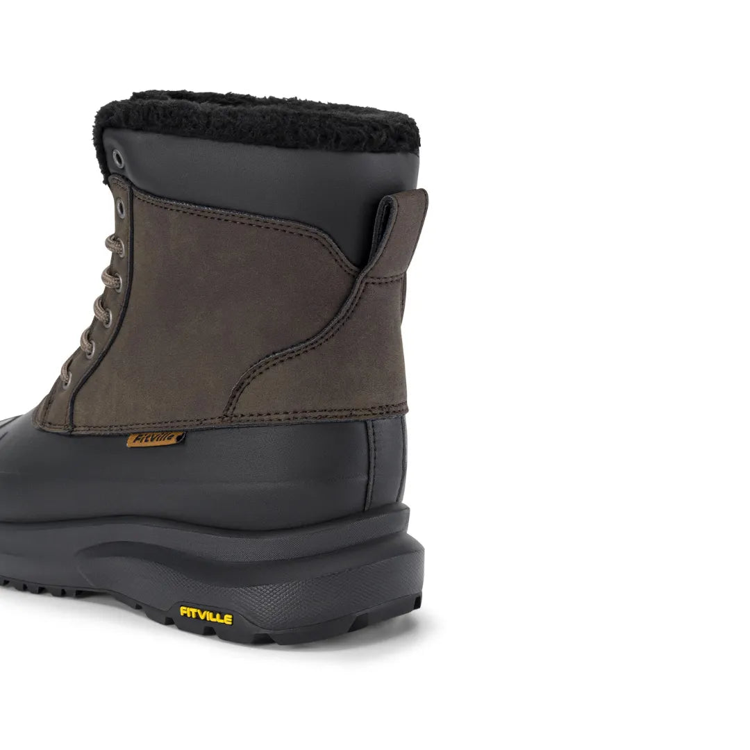 Piet Heren Winterlaarzen – Gevoerde Snowboots met Brede Teendoos