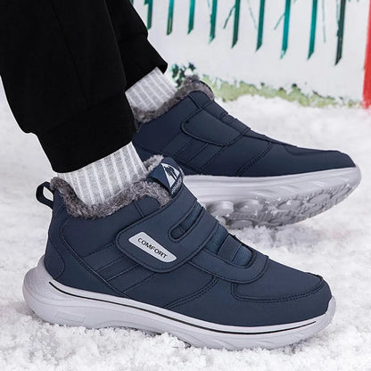 Lars Heren Snowboots met Klittenband – Diabetes Schoenen met Voering