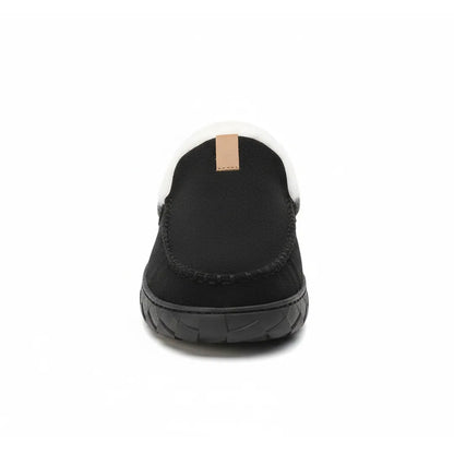 Luca Instappers Heren – Warme Suède Loafers Pantoffels met Harde Zool