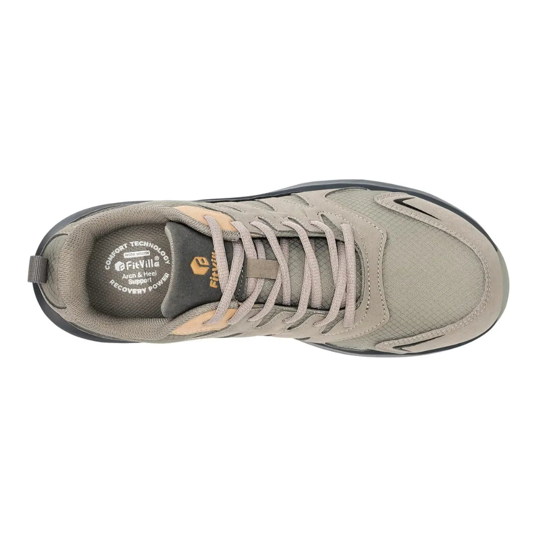 Mats Heren Wandelschoenen – Extra Brede Sneakers met Steunzool