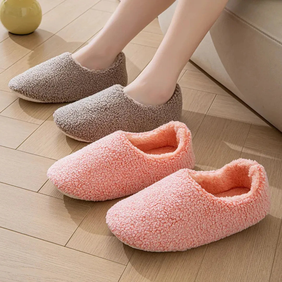 Isla Warme Dames Sloffen – Comfortabele Huisschoenen met Antislip Zool