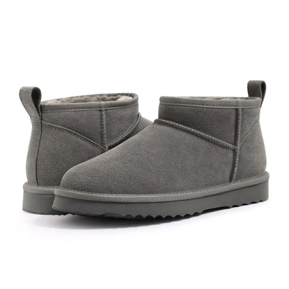 Alix Warm Suède Enkellaarsje Dames - Gevoerde Boots met Antislip zool