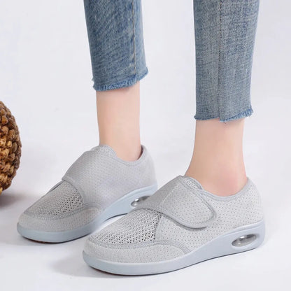 Diabetes Schoenen Dames - Brede Schoenen met Ademend Mesh