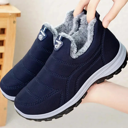 Sven Heren Winter Instappers – Warme Gevoerde Snowboots met Gripzool