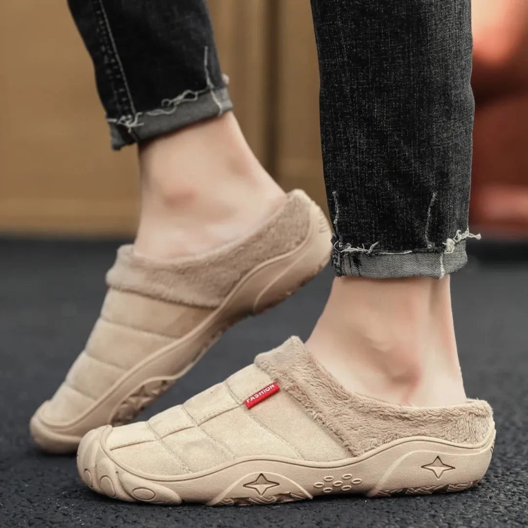 Pantoffels Heren – Comfortabele Warme Sloffen met Zachte Zool