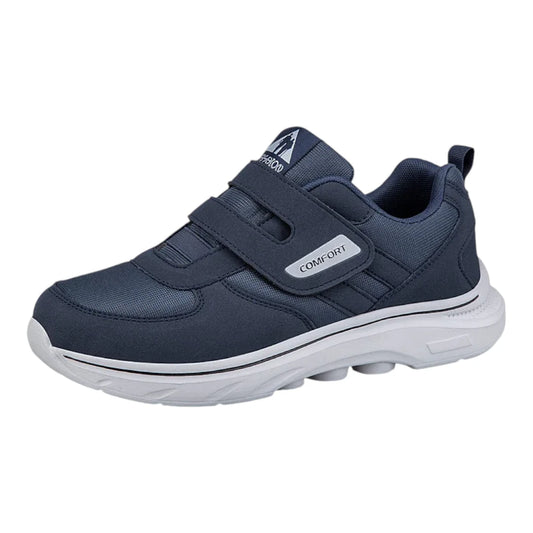 Heren Diabetes Schoenen met Hakje - Schoenen met Klittenband & Demping