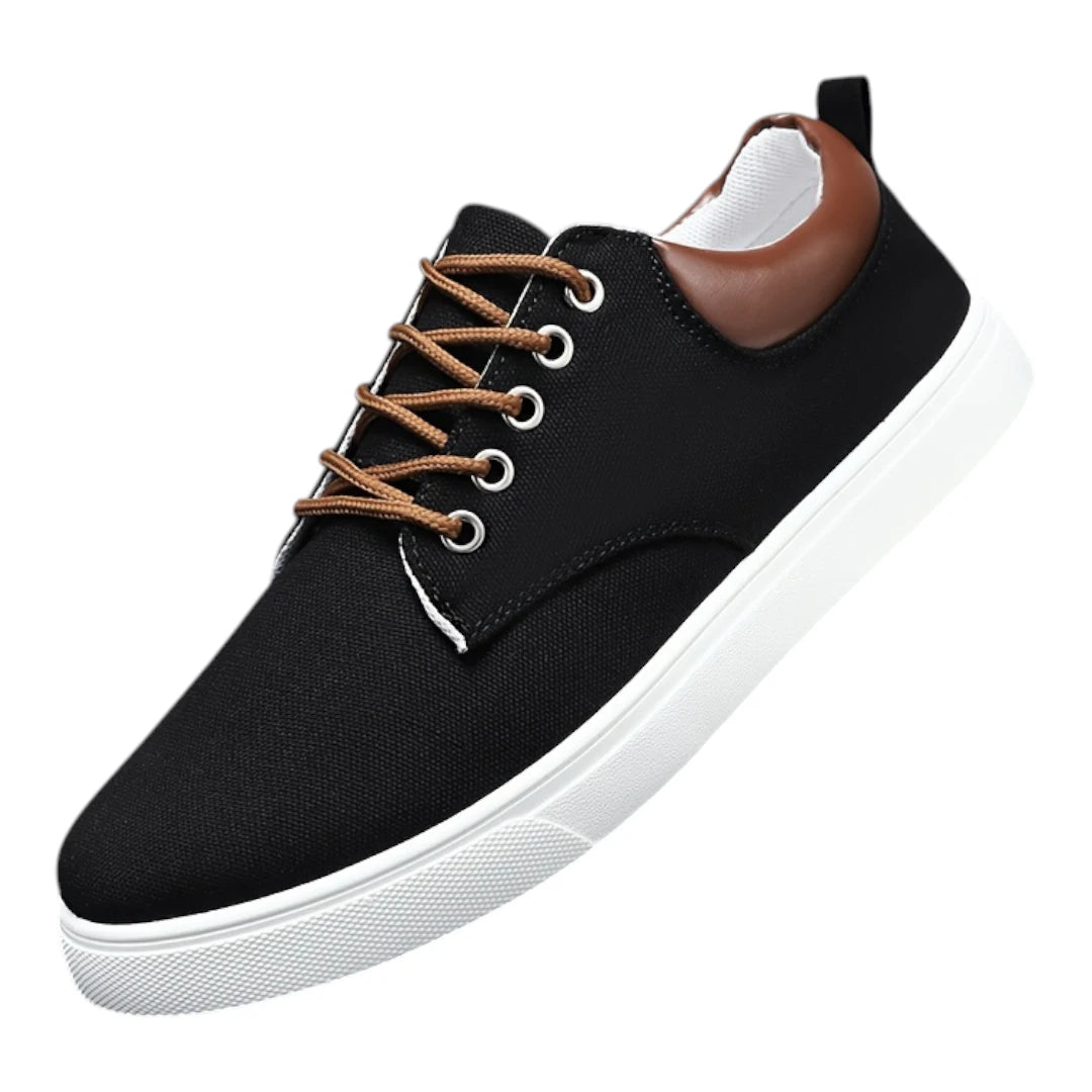 Casual Sneakers Heren - Schoenen met Vetersluiting & Uitneembare Zool